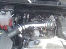 The custom intake set up for the 2008 I5