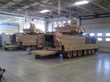 My other ride.....weighing in at 33 tons.....the Bradley M3A3 Cavalry Fighting Vehicle.....much roomier than the hummer, not as quiet!