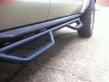 N-FAB Rocker Rail Step (removed chrome side steps for  6" clearance)