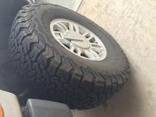 This is the 5th set of tires for the old girl... BF Goodrich KO2 305 70 R16 Stock - MUCH smoother than previous Nitto Mud Grappler of the same size