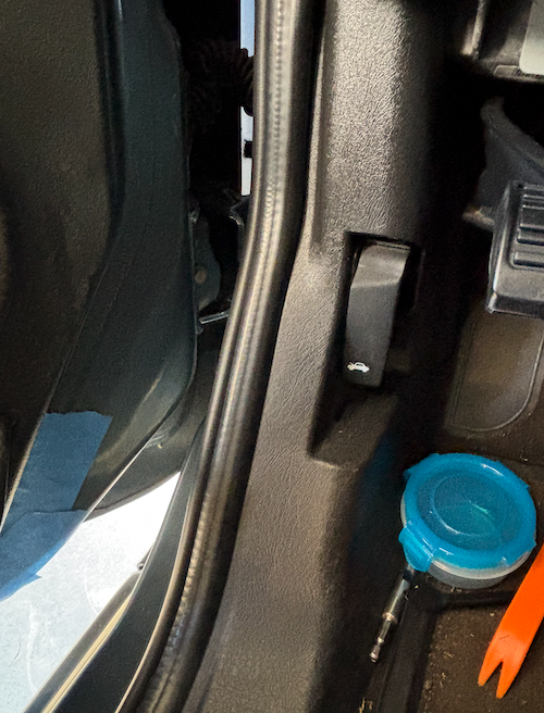 Do I remove this panel to access speaker wires coming into the cab?
