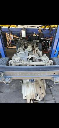 Body gets removed for new engine and transmission.  