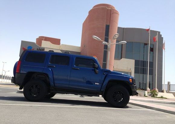 Painted rims Black and covered front grille and side mirrors with black mat stickers