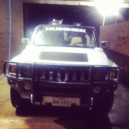 Just got my off road lights and grill guard installed so I took her out mudding and then cleaned her.