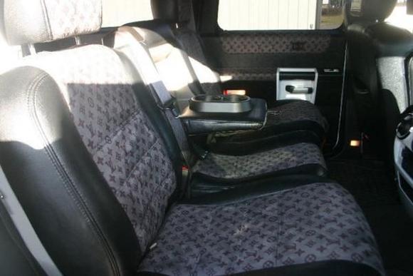 H2 Rear Seat Custom Louis Vuitton Interior