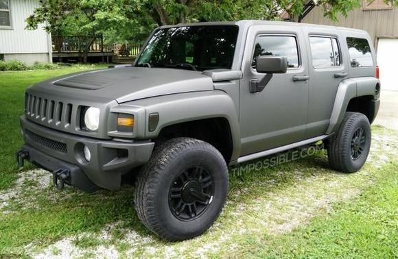 Hummer H3 Anthracite Grey Plastidip