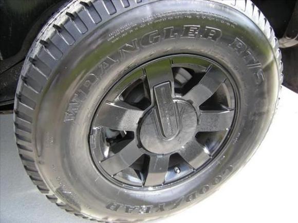 H3 Tactical Black Powder Coated Rims