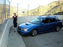 After about an hour stationary my wife finally started to smile again..   I had been showing her the benefits of a properly adjusted set of coilovers around Berryessa.. She was not impressed..