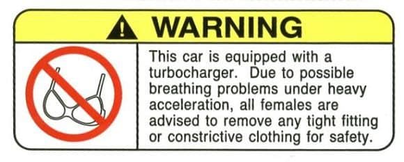 turbo warning sticker   small