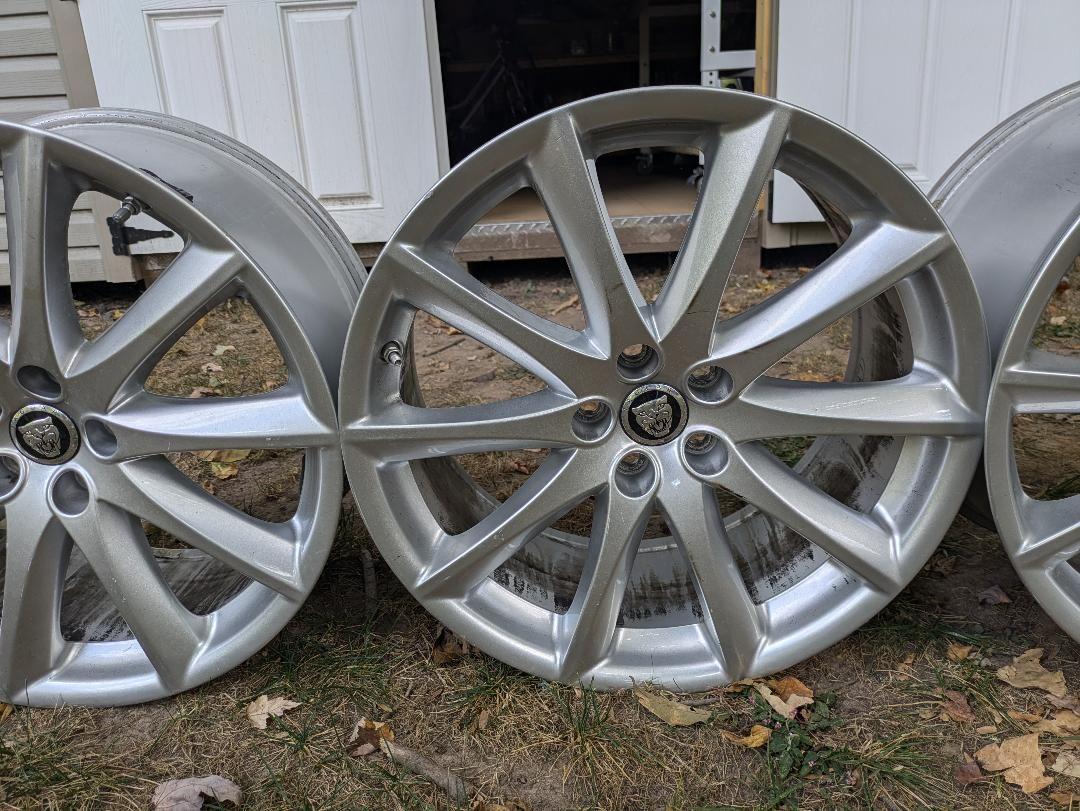 Wheels and Tires/Axles - Jaguar OEM Staggered Aleutian Wheels - 9x19 Front / 10x19 Rear - Used - 0  All Models - Ambler, PA 19002, United States