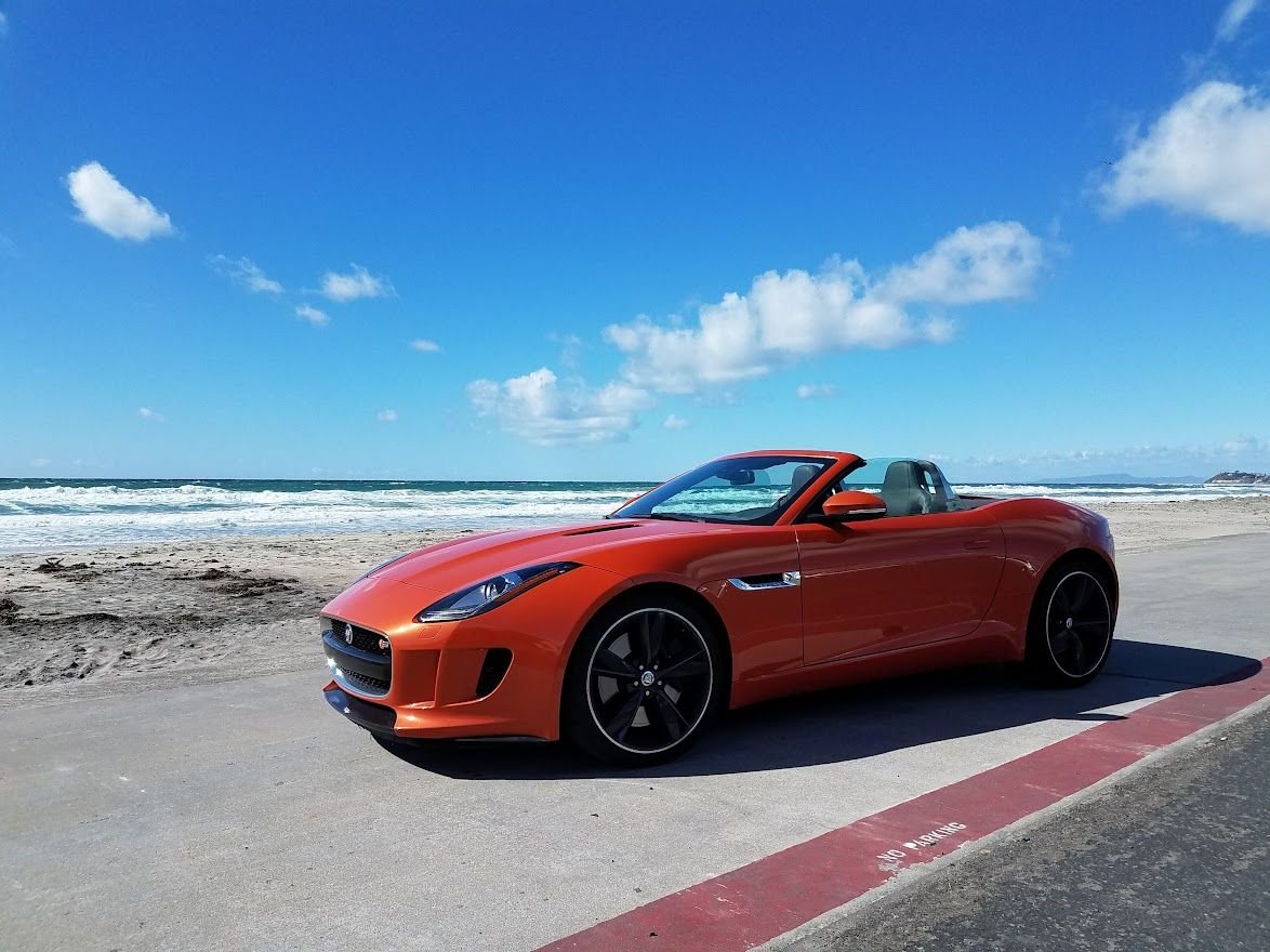 2014 Jaguar F-Type - 2014 Jaguar F-Type S - Used - VIN sajwa6fc3E8K08234 - 42,400 Miles - 6 cyl - 2WD - Automatic - Convertible - Orange - Jacksonville, FL 32233, United States