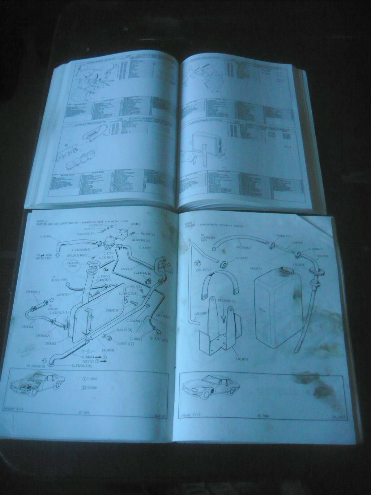Miscellaneous - Jaguar XJS Factory Parts Manuals - HE models to 85 and He/3.6 models  87-91 - Used - 1982 to 1991 Jaguar XJS - San Francisco, CA 95032, United States