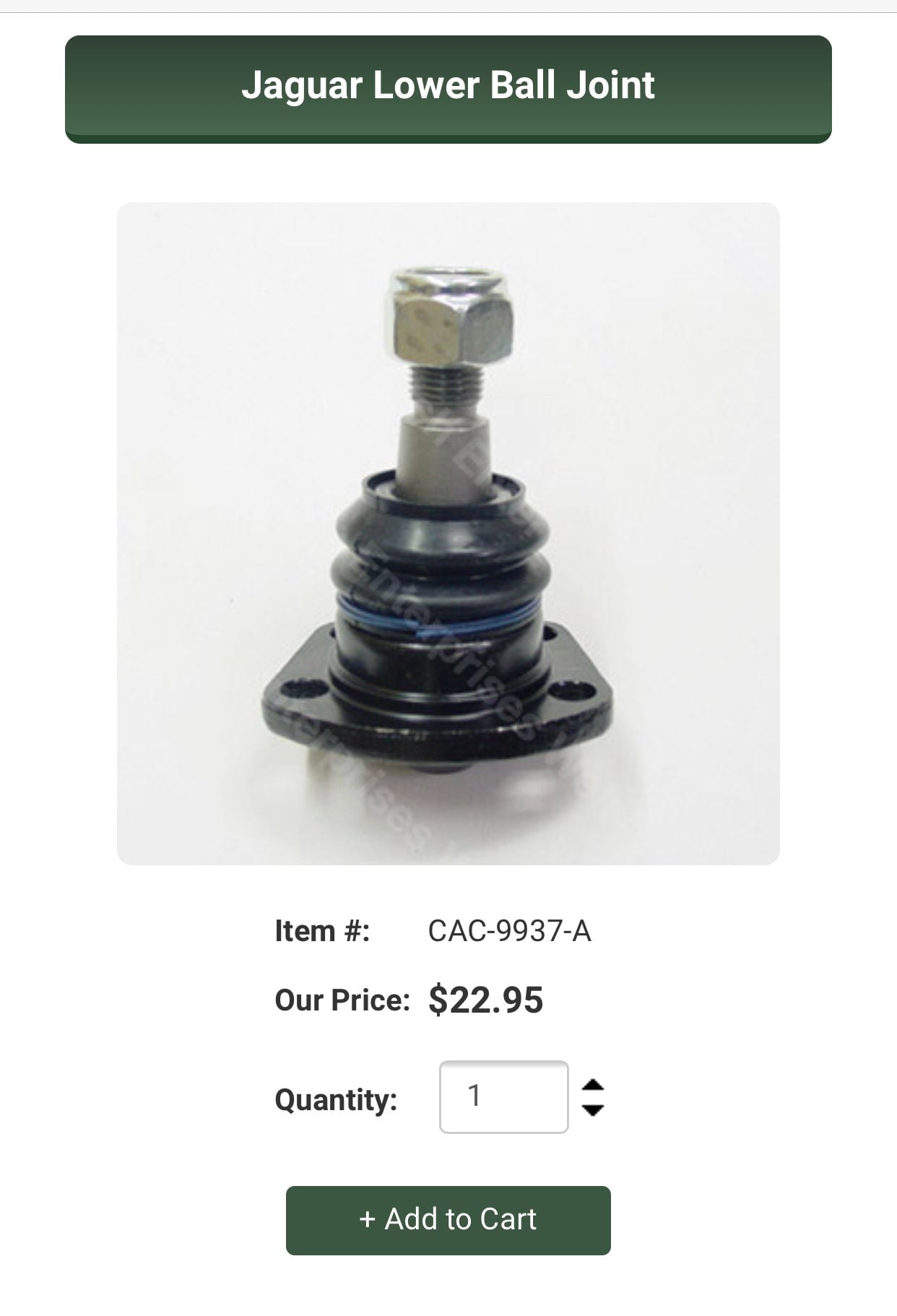 Steering/Suspension - Jaguar xj6 ball joints and bushings ( New ) - New - 1977 to 1987 Jaguar XJ - Canonsburg, PA 15317, United States