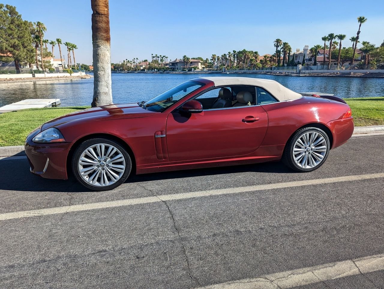 2010 Jaguar XK - 2010 XK Convertible, Claret Metallic - Used - VIN SAJWA4GB7ALB36555 - 8 cyl - 2WD - Automatic - Convertible - Other - Las Vegas, NV 89128, United States