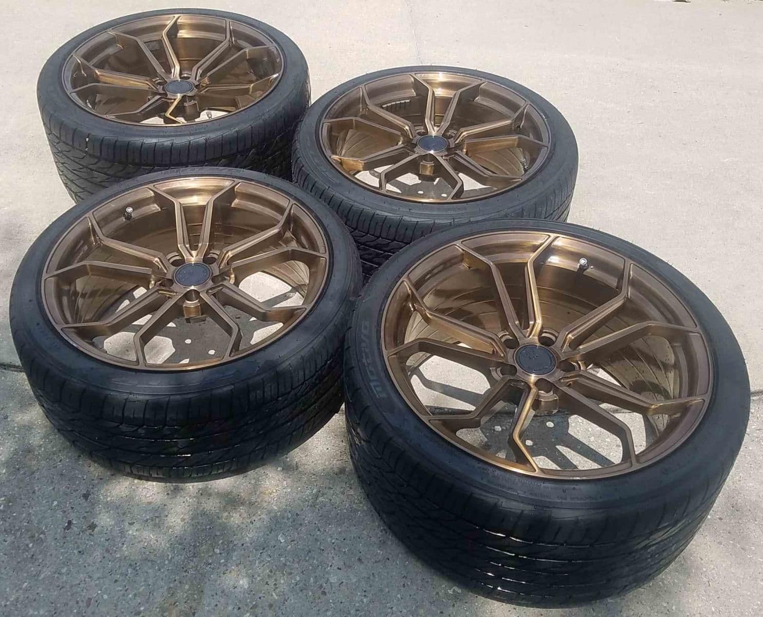 Wheels and Tires/Axles - Gorgeous custom bronze wheels and tires! - Used - New Orleans, LA 70124, United States