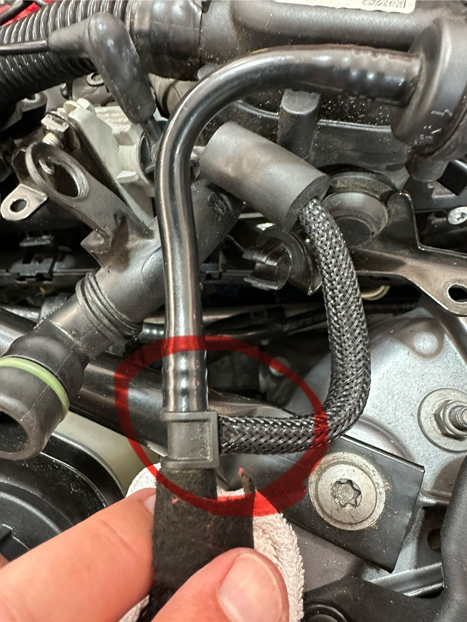 T from hose to symposer. 