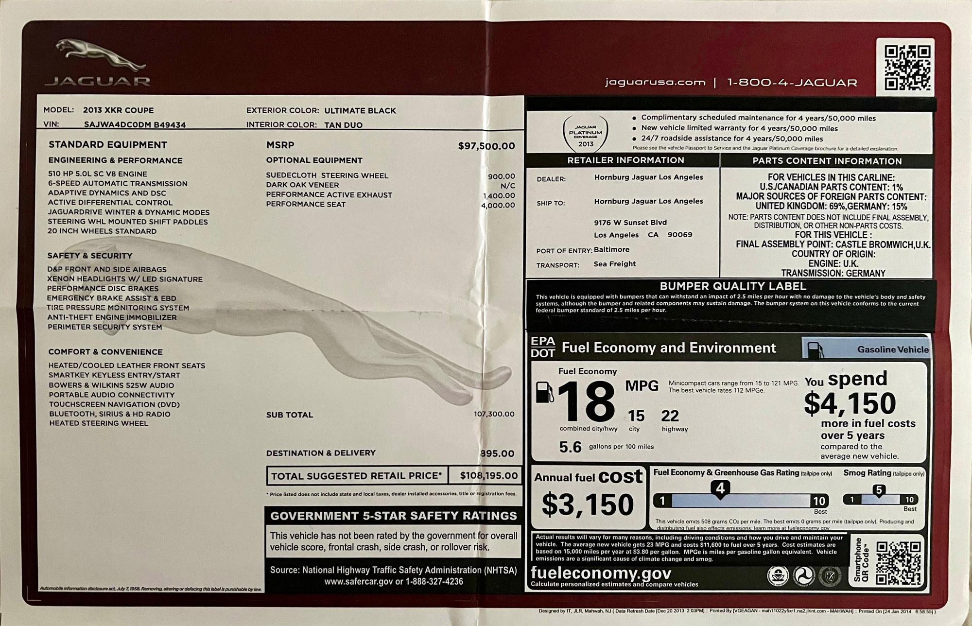 2013 Jaguar XKR - Tuned XKR, XKR-S spec - Used - Conroe, TX 77385, United States