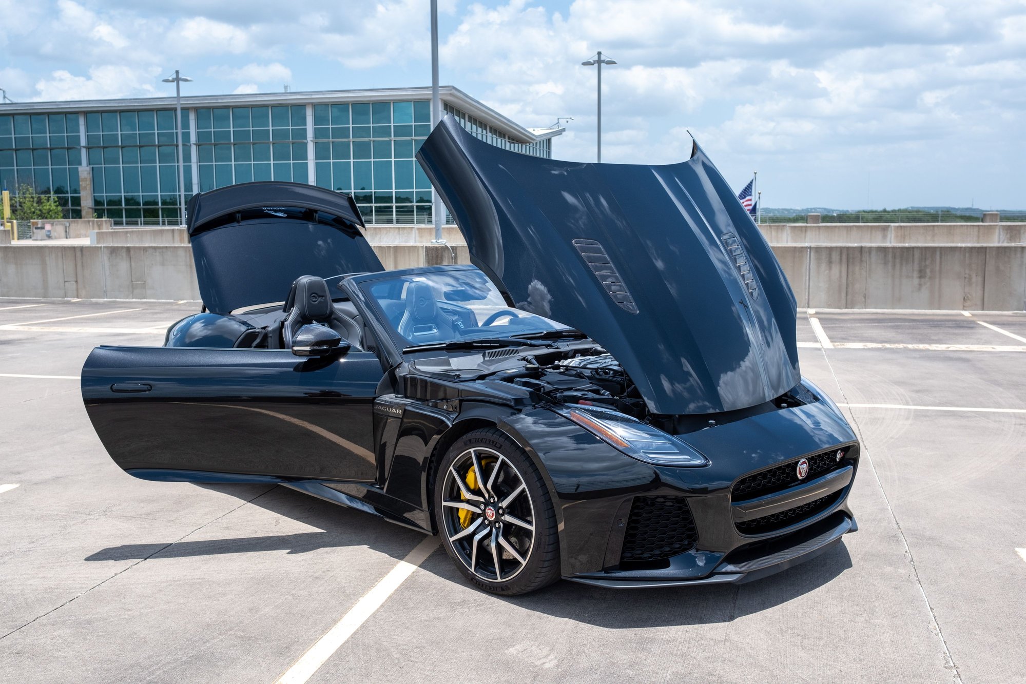 2020 Jaguar F-Type - 2020 F Type SVR Convertible Black exterior, Black interior, CCB, Carbon Fiber Package - Used - VIN SAJDZ5FE5LCK63399 - 12,500 Miles - 8 cyl - AWD - Automatic - Convertible - Black - Austin, TX 78735, United States