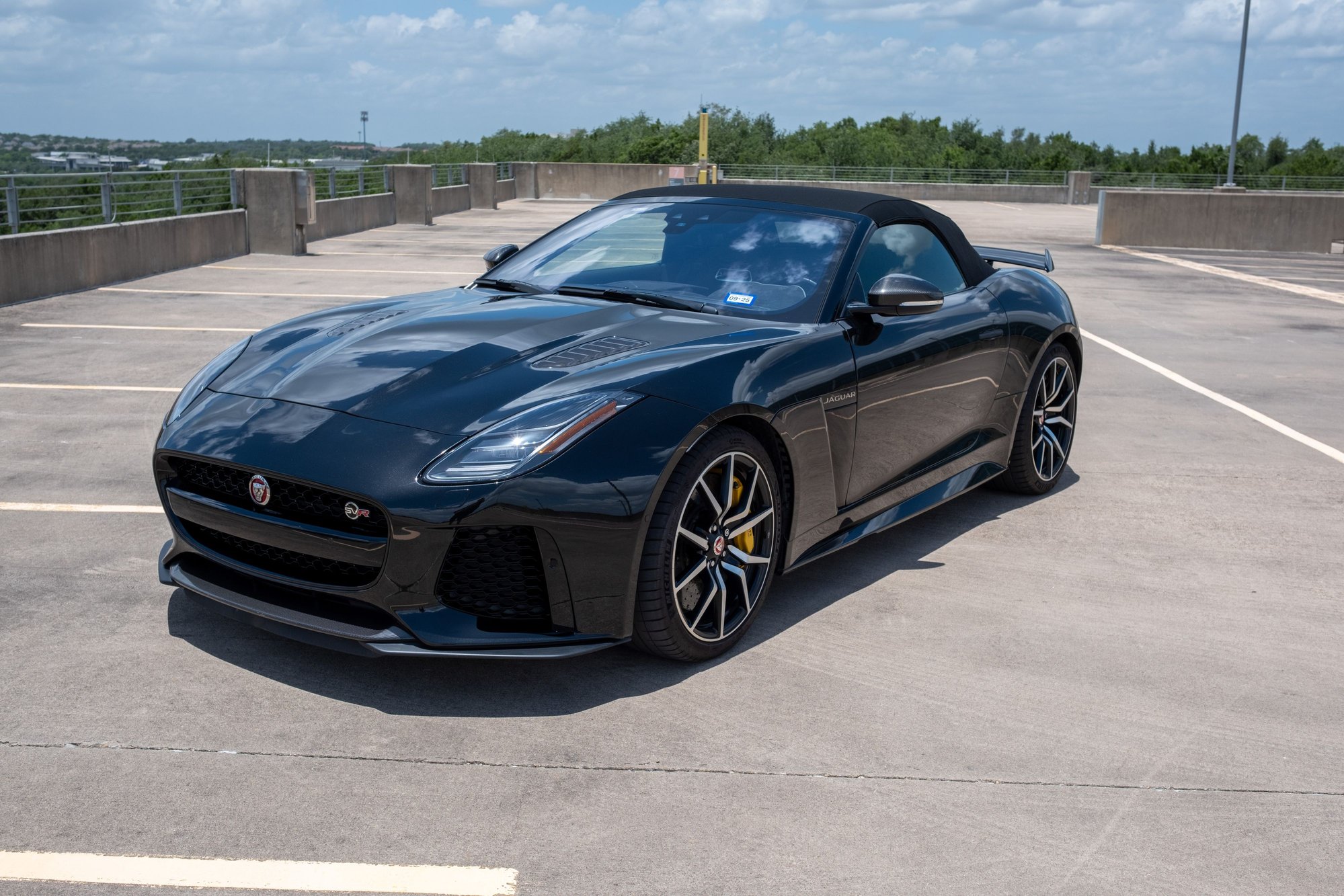 2020 Jaguar F-Type - 2020 F Type SVR Convertible Black exterior, Black interior, CCB, Carbon Fiber Package - Used - VIN SAJDZ5FE5LCK63399 - 12,500 Miles - 8 cyl - AWD - Automatic - Convertible - Black - Austin, TX 78735, United States