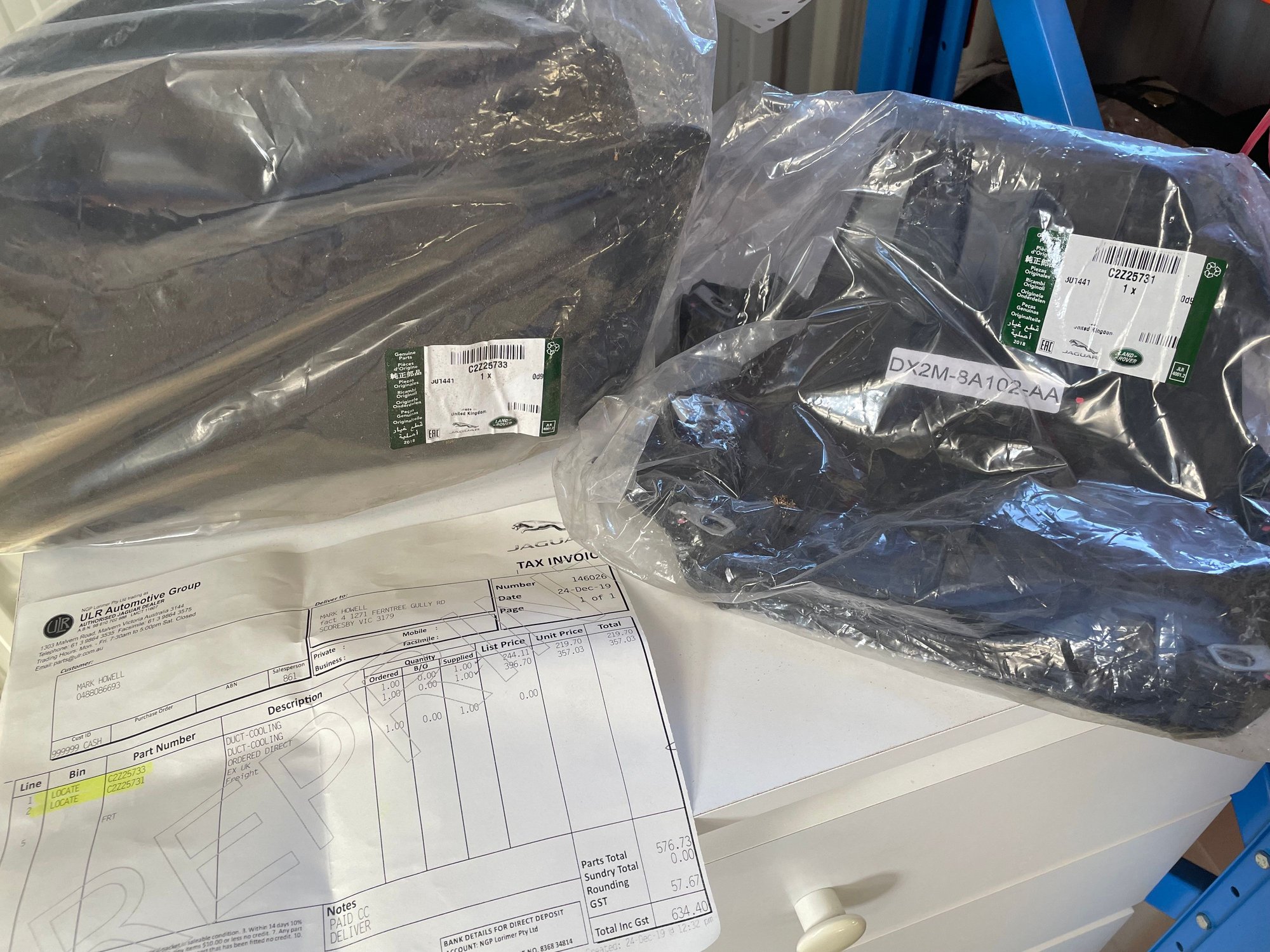 Miscellaneous - XFR-S front right housing for supplementary radiator - New - 2013 to 2015 Jaguar XFR-S - Ballarat, Australia