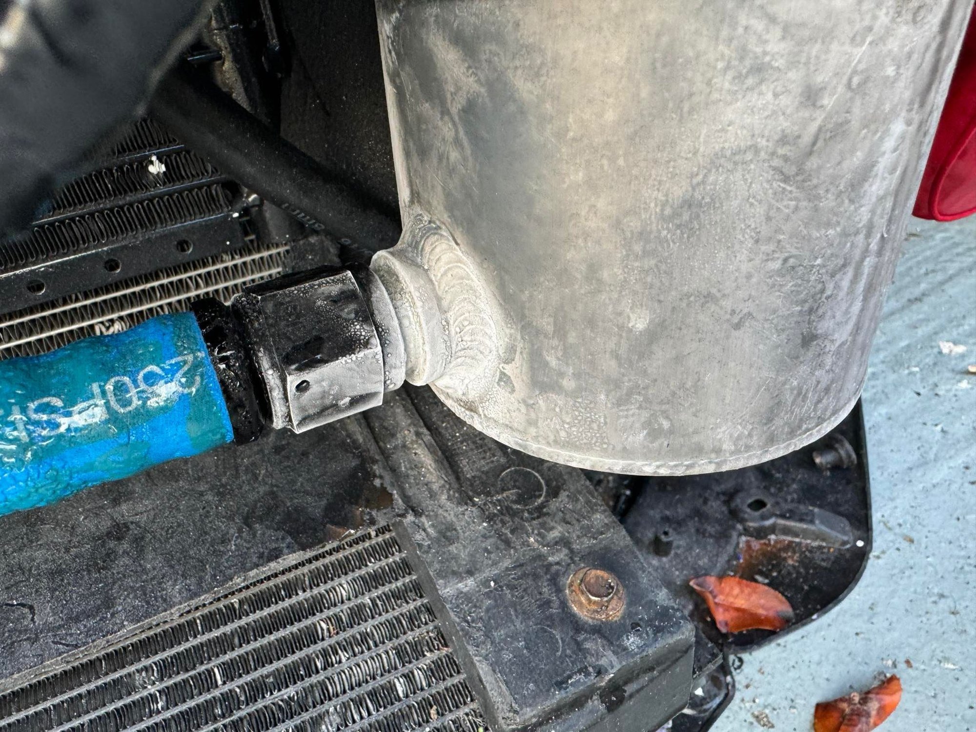 Polished alloy chargecooler reservoir/return tank yes that�s right return water that�s passed through the chargecooler and on its way to the cwa400 pump to start again
