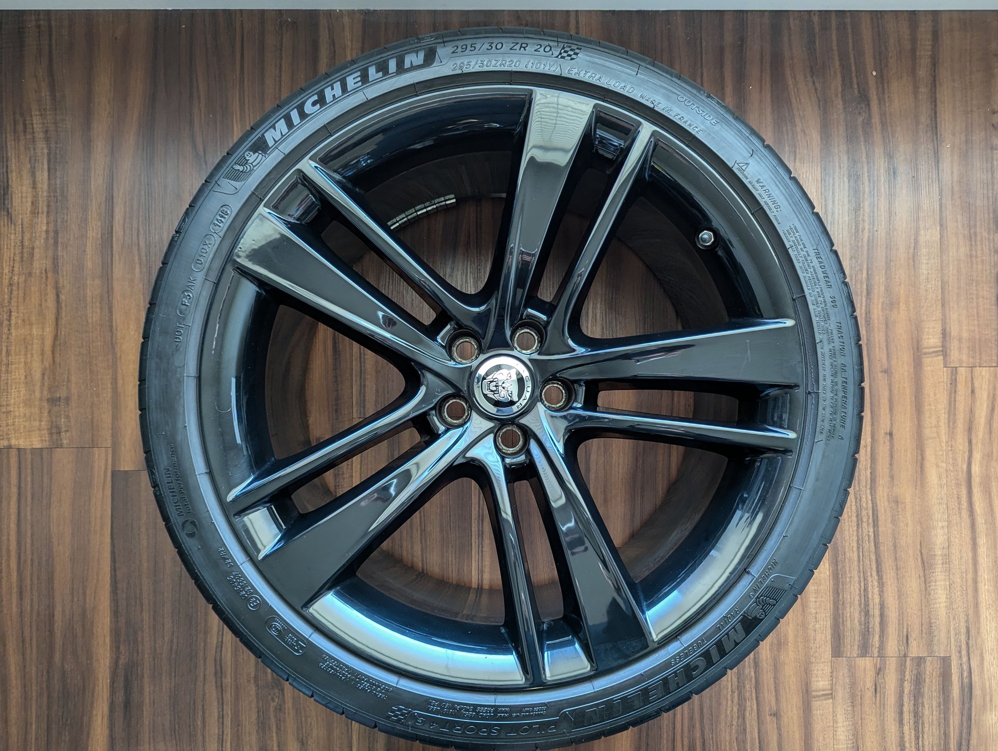 Wheels and Tires/Axles - A set of black 20" Cyclone wheels (with Michelin PS4S tires) - Used - 2014 to 2025 Jaguar F-Type - San Jose, CA 95134, United States