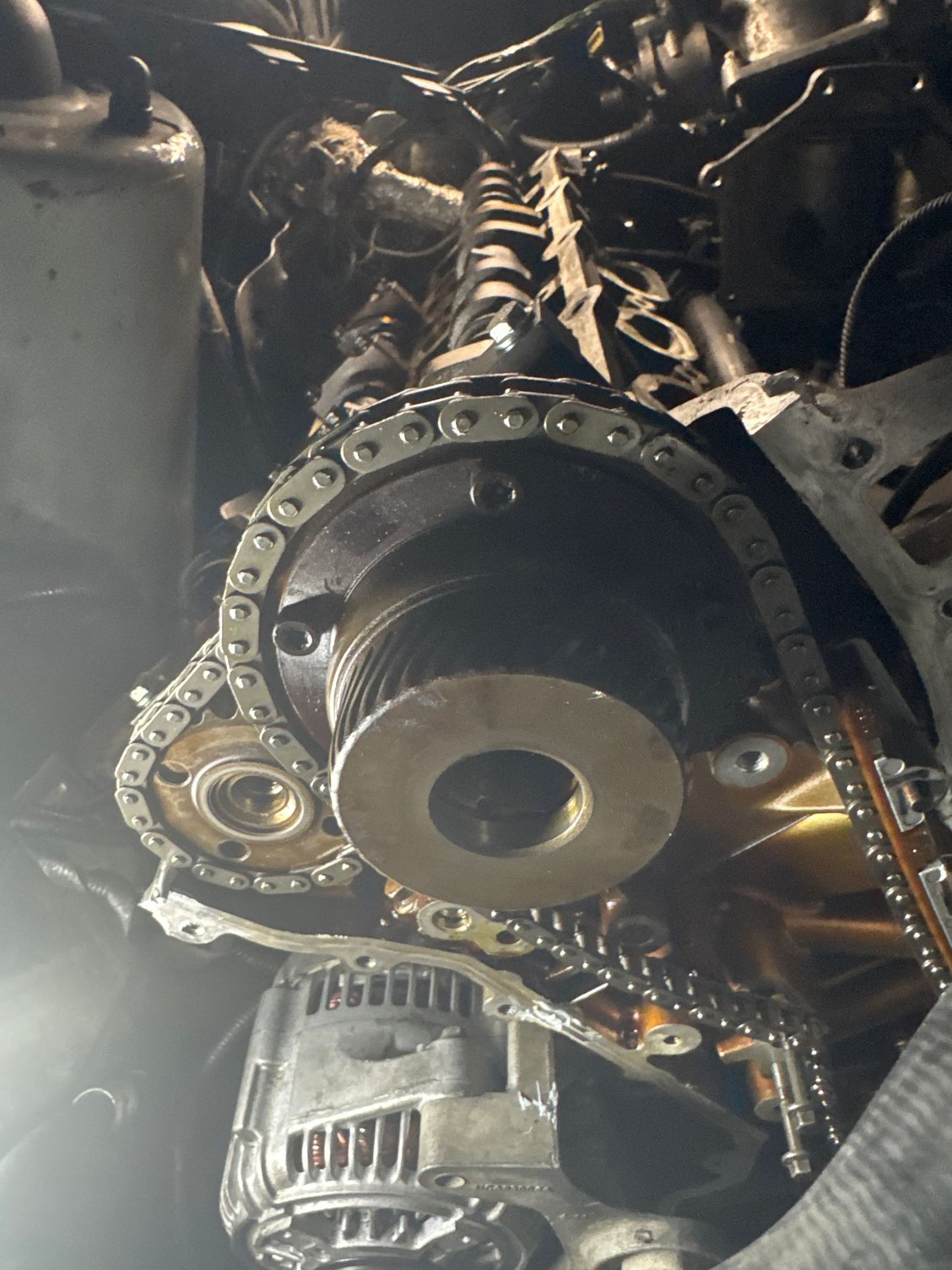 I sheared the bolt in the main sprocket 