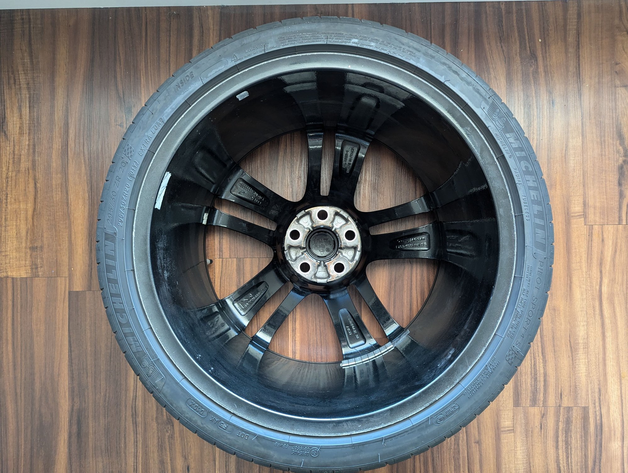 Wheels and Tires/Axles - A set of black 20" Cyclone wheels (with Michelin PS4S tires) - Used - 2014 to 2025 Jaguar F-Type - San Jose, CA 95134, United States