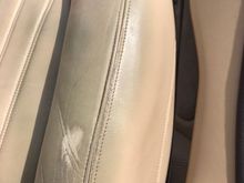 Color worn on driver's seat bolster