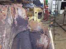 before cutting out back bulkhead