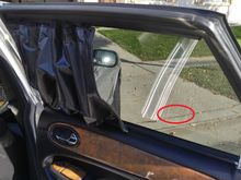 small scratch in rear passenger tint