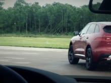Watching a F Pace pulling away while chasing it in ...jeesh...l can't remember if i was in a Macan or X4. The BMW just blew! Gutless with terrible body roll. The Macan was hot. I was so proud of the larger F Pace being able to match it in track performance and handling precision. Both sounded great but the Jag seemed a little louder ;)