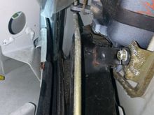 this is looking up and the lock cylinder rod is in this black box tube thing,  and i never saw it in any other removal videos