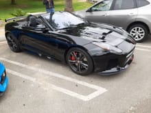 And of course, a beautiful F-type SVR convertible who's dad has a McLaren and previously had a red Pantera like mine.  I met the owner at the last Malibu Autobahn event.