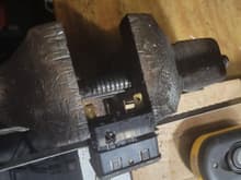 Hack saw off bottom of old style switch
