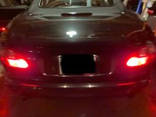 Tail lights & rear fogs both on. 