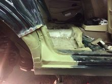Old rusty part removed