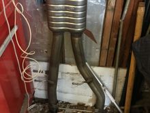 Slip fit to the rear pipes