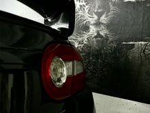 Jaguar Poster in the Garage