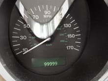 I was driving along and noticed 99999