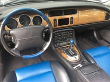 Original. Love the blue but a blue shifter knob was too much