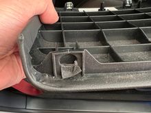 Wrap both hole at the base of the cubby flap