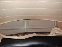 I installed the lower part of the headliner ( just above the back seat) as a separate piece, you can't tell with the package shelf installed.  If you remove the rear window, this is probably not necessary.