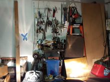 See the Blue tape on left side, high beam image surrounds it.