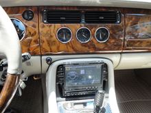 Screen open, it covered up the switches but you could close it to use them.  