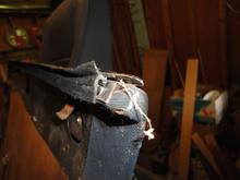 door glass seal as installed in the driver (left hand) door card.