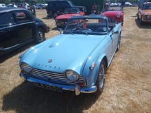 Classic British sports car and what a beauty ! TR4