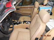 View of Lseat leather covers