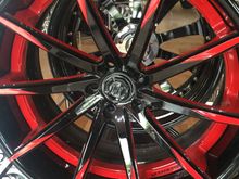 3 piece wheel brand new, was custom painted for showroom floor. Obviously in love because would match my car perfectly.