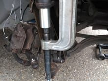 Removing upper ball joint from jaguar x308